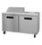 Hoshizaki SR60B-8 60" W Two-Section Two Door Reach-In Steelheart Series Sandwich Top Refrigerator