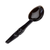 Cambro SPO13CW110 13" Black Polycarbonate Deli Spoon - 12/Case