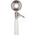 Carlisle 60300-10 3.08 Oz. Ivory Stainless Steel Round Bowl Disher
