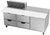 Beverage Air SPED72HC-08C-4 72" W Three-Section One Door Sandwich Top Refrigerated Counter