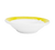 CAC China R-11-Y 4.75 Oz. Yellow Ceramic Round Rainbow Fruit Dish (3 Dozen Per Case)