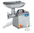 Vollrath 40743 264 Lbs. Stainless Steel Bench Style Meat Grinder with #12 Attachment Hub