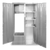 John Boos PBJC-224884-L Stainless steel Janitor Cabinet 48" x 22.5" x 84"