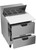 Beverage Air SPED27HC-C 27" W One-Section Two Drawer Sandwich Top Refrigerated Counter