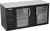 Beverage Air BB68HC-G-B 68" W Black Stainless 2 Glass Doors Refrigerated Back Bar Storage Cabinet - 115 Volts