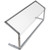 Carlisle 926007 60"W Clear Portable Sneeze Guard