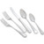 Winco 0021-01 6" 18/0 Stainless Steel Teaspoon (Contains 1 Dozen)