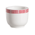 CAC China 105-54 4.5 Oz. Bone White Porcelain Round Red Gate Chinese Style Tea Cup (6 Dozen Per Case)