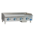 Globe GG48G-NG 48" Wide Stainless Steel Smooth Plate Natural Gas Countertop Griddle - 120,000 BTU