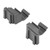 Cambro CBCC8580 Brushed Graphite Camshelving Basics Plus Corner Connector Set - 16/Pack