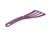 Matfer Bourgeat 112424 ExoGlass 12" L High Temp Slotted Pelton Spatula - Purple