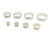 Matfer Bourgeat 150103 ExoGlass Pastry Cutter set 1-3/8"H Plain Round One-Piece Composite Material - 1 set