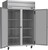 Beverage Air HF2HC-1S 52" W Two-Section Solid Door Reach-In Freezer - 115 Volts