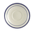 CAC China BLU-2 6" Dia. American White Ceramic Round Blue Line Saucer (3 Dozen Per Case)
