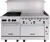 Vulcan 60SS-10B 60" Natural Gas Restaurant Range - 358,000 BTU
