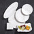 American Metalcraft MW14 14" Melamine White Marble Pattern Round Serving Board