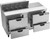 Beverage Air SPED60HC-10-4 60" W Two-Section Four Drawer Sandwich Top Refrigerated Counter