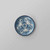 American Metalcraft BLUP6 6.5" Plastic Blue and White Pattern Round Bread and Butter Plate