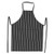 Winco BA-3427CS Chalk Stripe Bib Apron - 33-1/2"L x 27"W