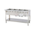 Duke WB304-LP 58.38" W Liquid Propane Stainless Steel 4 Pan Open Base Aerohot Steamtable Wet Bath Unit - 27000 BTU