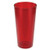 Winco PTP-20R 20 Oz. Red Plastic Pebbled Tumbler