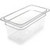 Carlisle 3066207 5.7 Qt. 1/3 Size PolyCarbonate Clear Storplus Food Pan