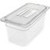 Carlisle 3066207 5.7 Qt. 1/3 Size PolyCarbonate Clear Storplus Food Pan