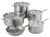 Winco 7342 6 Qt. 3000 Series Aluminum Riveted Handle with Natural Finish Arkadia Sauce Pan