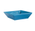 CAC China TG-B8-PCK 42 Oz. Peacock Porcelain Square Tango Bowl (2 Dozen Per Case)