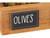 Cal-Mil 3057 3"W x 2"D Black Chalkboard Stick-On Sign