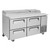 Turbo Air TPR-67SD-D4-N 67" W Two-Section Super Deluxe Pizza Prep Table