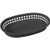 Winco PLB-K
 10"
 Plastic
 Black
 Oval
 Platter Basket
 3 Dozen (Contains 1 Dozen)