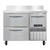 Continental Refrigerator FA43NBS-D 43"W Two Drawer and One Door Stainless Steel Frreezer Base Worktop Unit With 6"H Backsplash