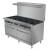 Admiral Craft BDGR-60/NG 60" Natural Gas Black Diamond Range - 356,000 BTU
