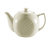 CAC China GAD-TP 15 Oz. Bone White Porcelain Embossed Garden State Teapot (3 Dozen Per Case)
