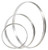Matfer Bourgeat 371708 4" ID x 0.75"H Stainless Steel Round Tart Ring - 1 Pack