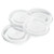 Carlisle 5212L30 Polystyrene Translucent Disposable Lid (1,000 Each Per Case)
