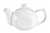 CAC China TPW-4 10 Oz. Super White Porcelain Accessories Teapot (3 Dozen Per Case)