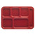 Cambro PS1014416 10"W Red Rectangle Penny-Saver School Tray - 24/Case