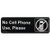 Winco SGN-334 9"W x 3"H Black Sign