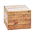 Cal-Mil 3628-10-99 12"W x 12"D x 10"H Square Wood Madera Crate Riser
