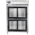Continental Refrigerator D2RNSGDHD 52" W Two-Section Glass Door Reach-In Designer Line Refrigerator