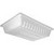 Carlisle 1064802 26" W x 18" D x 5" H Polyethylene White Rectangular StorPlus Colander