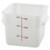 Winco PESC-6 6 qt White Square Storage Container
