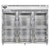 Continental Refrigerator D3RENGDHD 85.5" W Three-Section Glass Door Reach-In Designer Line Wide Refrigerator