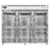 Continental Refrigerator D3RENGDHD 85.5" W Three-Section Glass Door Reach-In Designer Line Wide Refrigerator