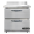 Continental Refrigerator SWF32NBS-FB-D 32"W Two Drawer Stainless Steel Work To[ Freezer With 5 1/2"H Backsplash