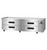Hoshizaki CR85B Steelheart 85" W All Stainless Steel 2-Section with 4 Drawers Refrigerated Equipment Stand - 115 Volts