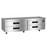 Hoshizaki CR85B Steelheart 85" W All Stainless Steel 2-Section with 4 Drawers Refrigerated Equipment Stand - 115 Volts