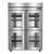 Hoshizaki F2A-HGE Steelheart Series 55" W Stainless Steel Two-Section 4 Half Hinged Glass Doors Reach-In Freezer - 115 Volts